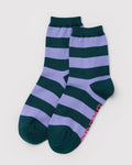 Crew Sock - Malachite Stripe
